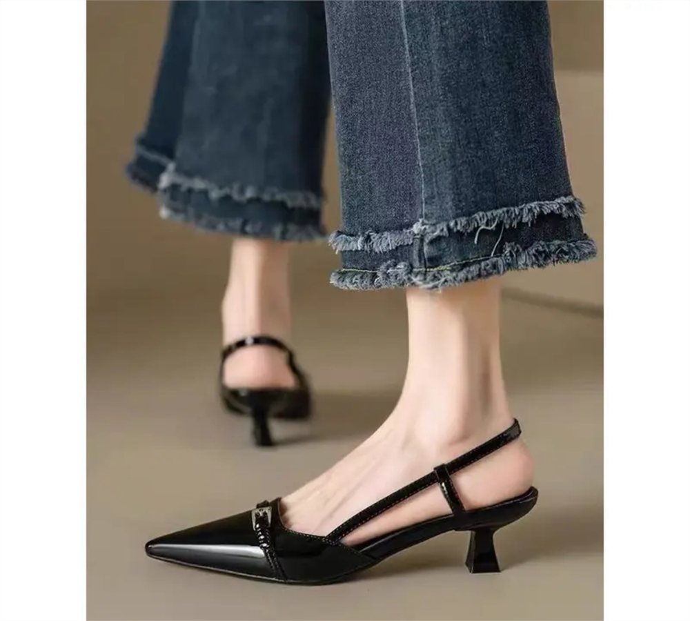 Stiletto Punta Fina - Negro