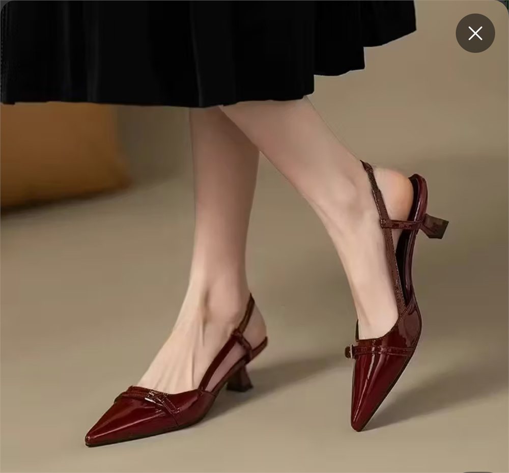 Slingback Vino Tinto